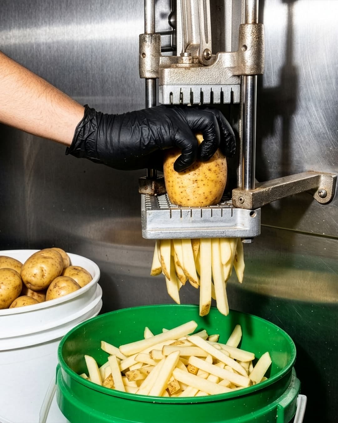 Fresh-cut Canadian potatoes