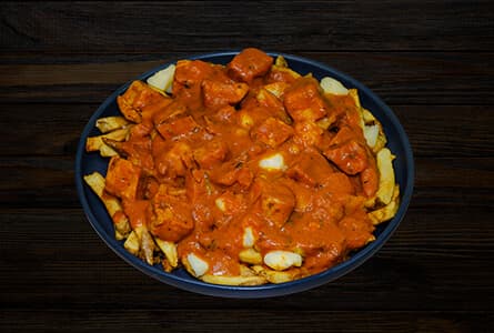 Poutine au poulet au beurre